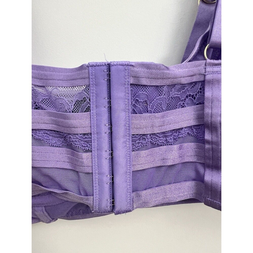 Torrid Curve Straps And Lace Underwire Bra Lilac W Plus Sz 1 Lingerie Floral NWT - Picture 7 of 13